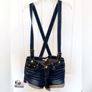 Overall denim overall shirts with removeable overalls